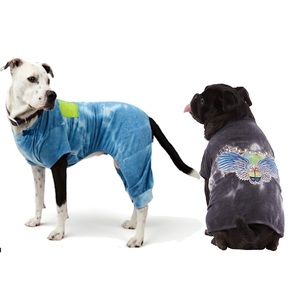Dog Tie Dye Bundle Pajama Jumpsuit & Band T-shirt